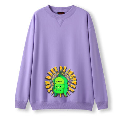  playful pea‑pod trio - Adult Poly Cotton Fleece Sloppy Joe Thumbnail