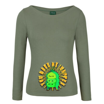  playful pea‑pod trio - C of C Ladies L/S Boat Neck Tee Thumbnail