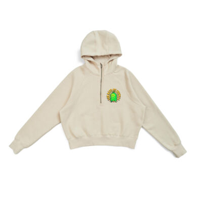  playful pea‑pod trio - Ladies/Girls Cotton Care Half-Zip Thumbnail