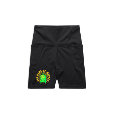  playful pea‑pod trio - Women's Active Bike Shorts Thumbnail