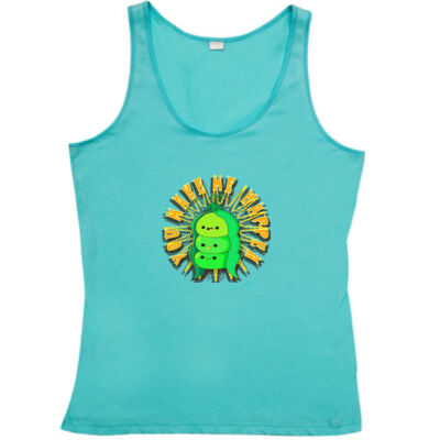 playful pea‑pod trio - Womens American Style Singlet Thumbnail