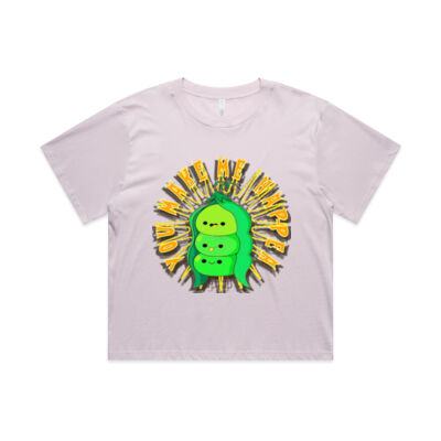  playful pea‑pod trio - Wo's Martina Crop Tee Thumbnail