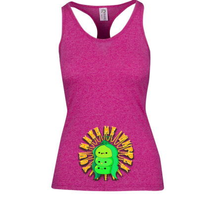  playful pea‑pod trio - Womens Greatness Athletic T-back Singlet Thumbnail