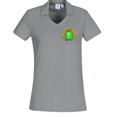  playful pea‑pod trio - Womens Byron Short Sleeve Polo Thumbnail