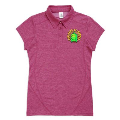  playful pea‑pod trio - Ladies' Challenger 100% polyester Polo Thumbnail