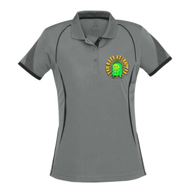  playful pea‑pod trio - Womens Razor Short Sleeve Polo Thumbnail