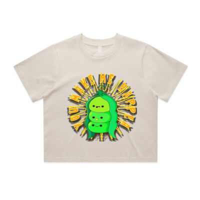  playful pea‑pod trio - Wo's Classic Crop Tee Thumbnail