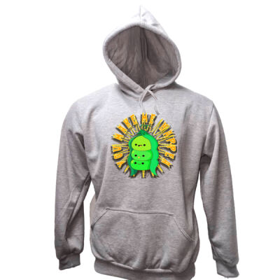  playful pea‑pod trio - Unisex Adults Pull Over Hoodie Thumbnail