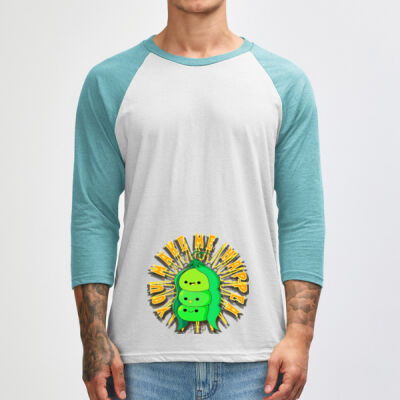  playful pea‑pod trio - Unisex Classic Raglan T-Shirt Thumbnail