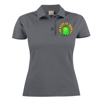  playful pea‑pod trio - Surf Women's Cotton Polo Thumbnail
