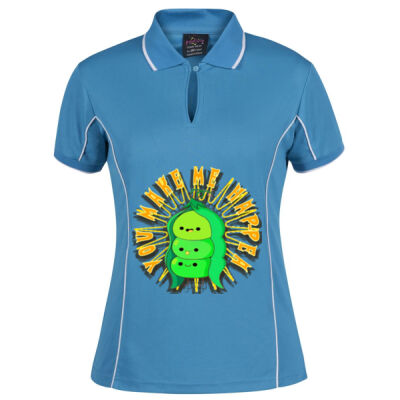  playful pea‑pod trio - Podium Ladies Piping Polo Thumbnail