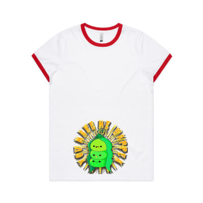  playful pea‑pod trio - Women's Ringer Tee Thumbnail
