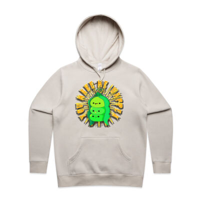  playful pea‑pod trio - Women's Stencil Hoodie Thumbnail