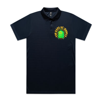  playful pea‑pod trio - Mens Work Polo Thumbnail