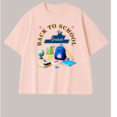ultimate Back-to-School aesthetic - Kids Slouch Tee - Acid Wash Thumbnail