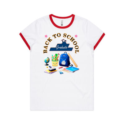 ultimate Back-to-School aesthetic - Women's Ringer Tee Thumbnail