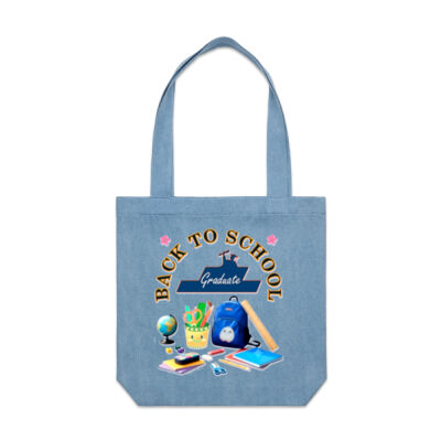 ultimate Back-to-School aesthetic - Denim Carrie Tote Thumbnail