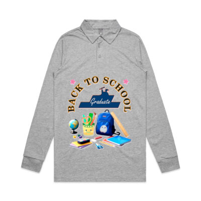 ultimate Back-to-School aesthetic - Long Sleeve Chad Polo Thumbnail