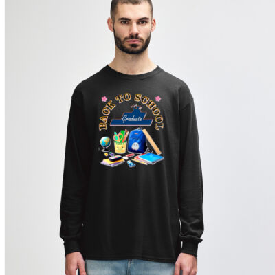ultimate Back-to-School aesthetic - Heavy Cotton Adult Long Sleeve T-Shirt Thumbnail