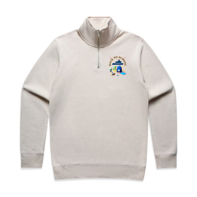 ultimate Back-to-School aesthetic - Mens Stencil Half Zip Thumbnail
