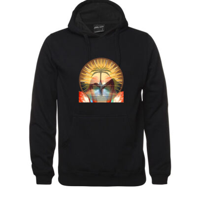 Tropical Flamingo Heart Sunset Merch - JB's Kids P/C Pop Over Hoodie Thumbnail