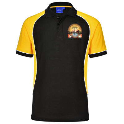 Tropical Flamingo Heart Sunset Merch - ARENA POLO Men's Thumbnail