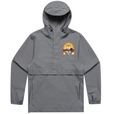 Tropical Flamingo Heart Sunset Merch - Tech Windbreaker Thumbnail