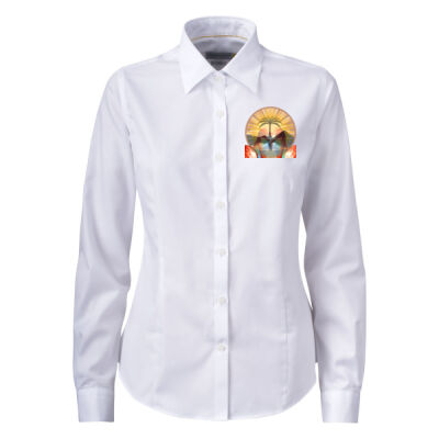 Tropical Flamingo Heart Sunset Merch - Yellow Bow 50 Women's Shirt Thumbnail
