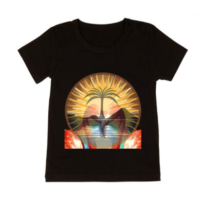 Tropical Flamingo Heart Sunset Merch - Baby Summer Set Thumbnail