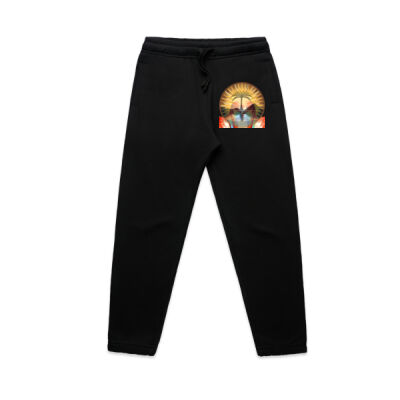 Tropical Flamingo Heart Sunset Merch - Youth Supply Track Pants Thumbnail