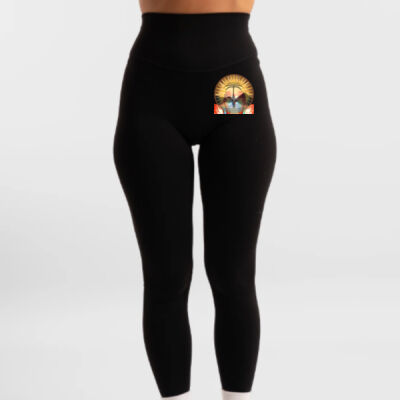 Tropical Flamingo Heart Sunset Merch - Performance Full Length Legging 2.0 -Onyx Thumbnail