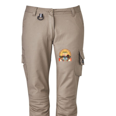 Tropical Flamingo Heart Sunset Merch - Womens Rugged Cooling Cargo Pant Thumbnail