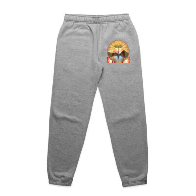 Tropical Flamingo Heart Sunset Merch - Wo's Relax Track Pants Thumbnail
