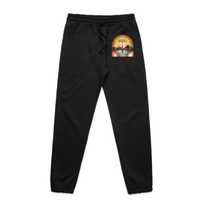 Tropical Flamingo Heart Sunset Merch - Mens Stencil Track Pants Thumbnail