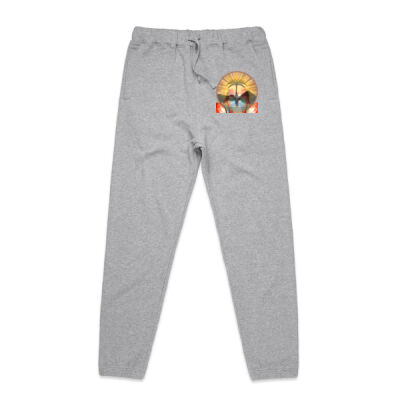 Tropical Flamingo Heart Sunset Merch - Mens Surplus Track Pants Thumbnail