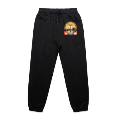 Tropical Flamingo Heart Sunset Merch - Mens Relax Trackpants Thumbnail