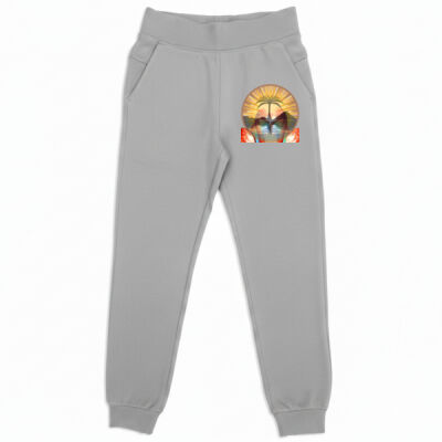 Tropical Flamingo Heart Sunset Merch - Womens' 3 Layer Cotton Sandwich Pants Thumbnail