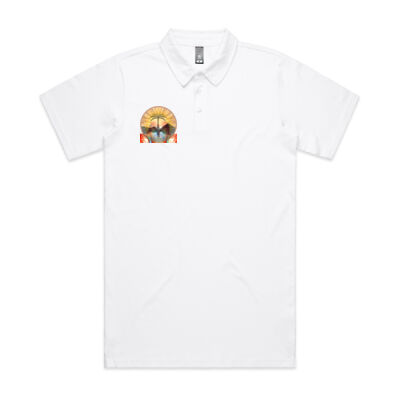 Tropical Flamingo Heart Sunset Merch - Chad Polo Thumbnail