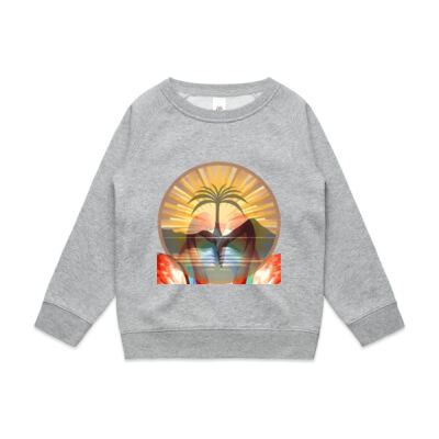 Tropical Flamingo Heart Sunset Merch - Youth Supply Crew Thumbnail