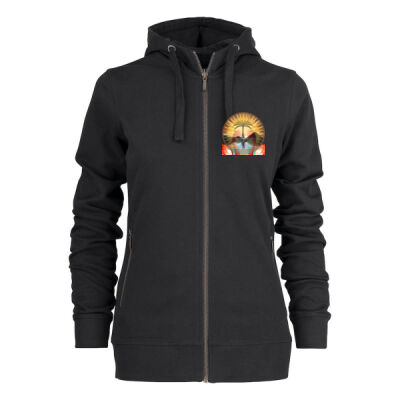 Tropical Flamingo Heart Sunset Merch - Duke Women's Hoody Thumbnail
