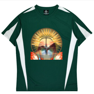Tropical Flamingo Heart Sunset Merch - Eureka Mens Tees  Thumbnail