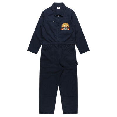 Tropical Flamingo Heart Sunset Merch - Mens Canvas Coveralls Thumbnail