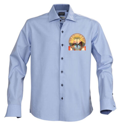 Tropical Flamingo Heart Sunset Merch - Baltimore Men's Shirt Thumbnail