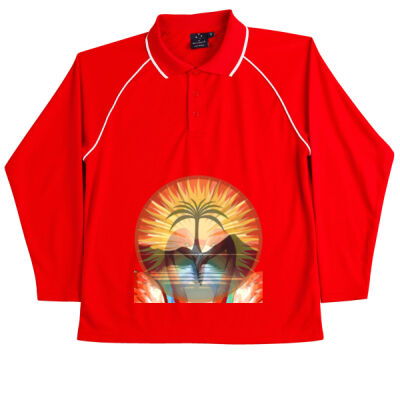 Tropical Flamingo Heart Sunset Merch - Champion Plus Kids Thumbnail