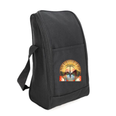 Tropical Flamingo Heart Sunset Merch - Shoe Bag Thumbnail