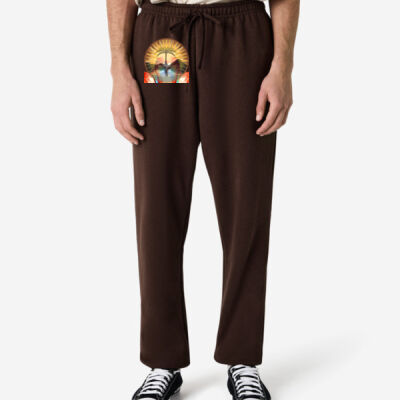 Tropical Flamingo Heart Sunset Merch - Reflex Fleece Unisex Sweatpants Thumbnail