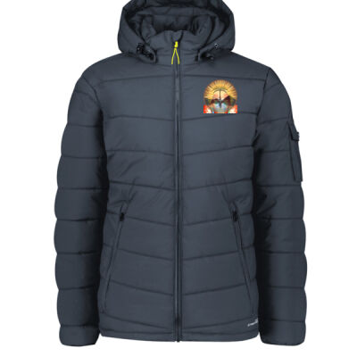 Tropical Flamingo Heart Sunset Merch - Unisex Streetworx Hooded Puffer Jacket Thumbnail
