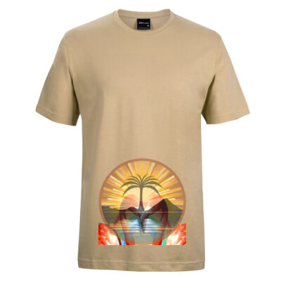 Tropical Flamingo Heart Sunset Merch - JB's  Tee Thumbnail