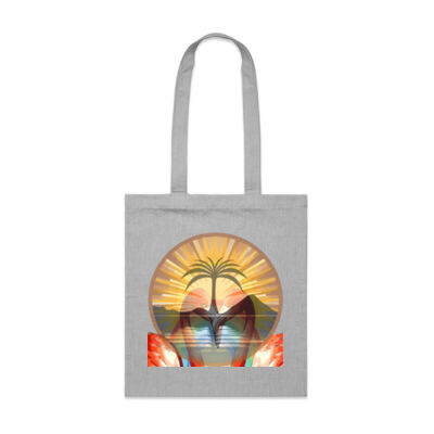 Tropical Flamingo Heart Sunset Merch - Parcel Tote  Thumbnail
