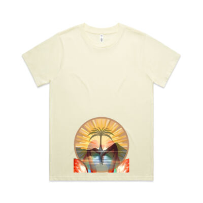 Tropical Flamingo Heart Sunset Merch - Women's Classic Tee Thumbnail